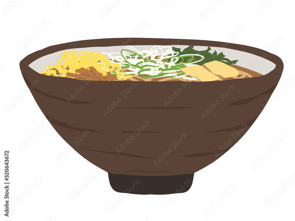 味噌ラーメンのイラスト 味噌ラーメンのイラスト