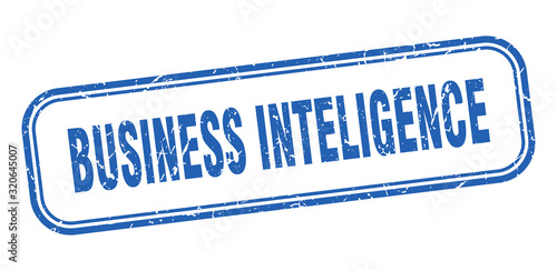 business inteligence stamp. business inteligence square grunge blue sign. business inteligence tag