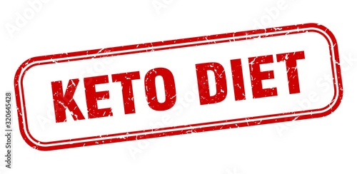 keto diet stamp. keto diet square grunge red sign. keto diet tag