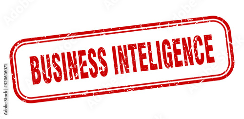 business inteligence stamp. business inteligence square grunge red sign. business inteligence tag