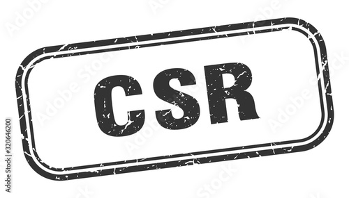 csr stamp. csr square grunge black sign. csr tag