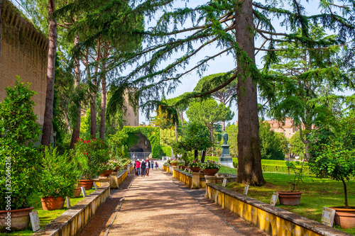 Photography Rome, Vatican City, Italy - Botanical Garden section of the Vatican Gardens in t