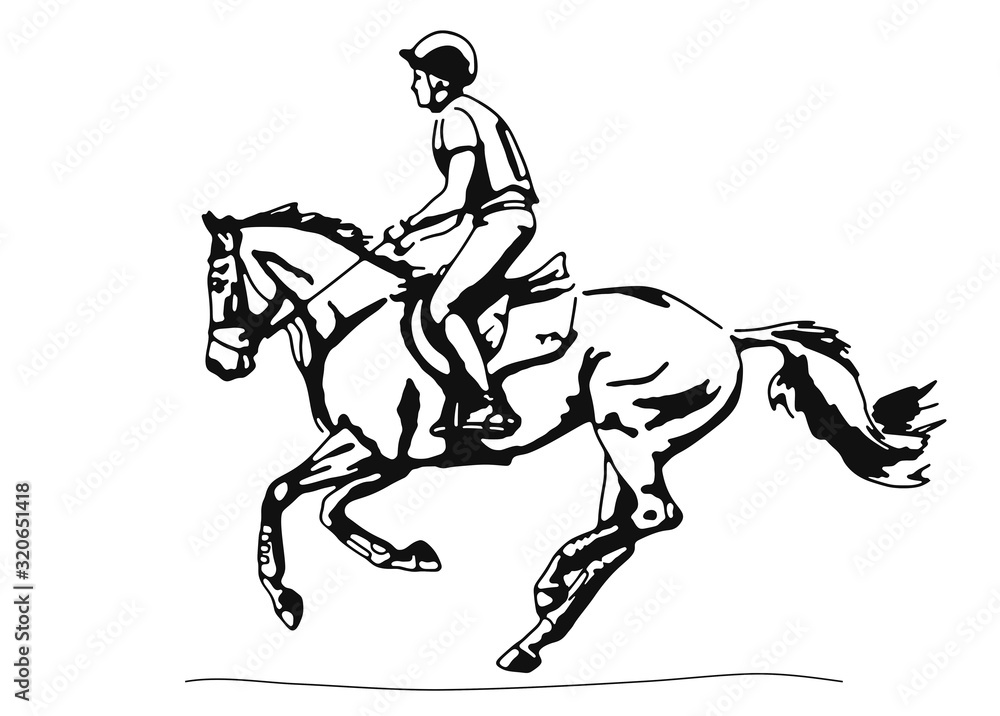Silhouette of a athlete and his horse during a cross-country race. Equestrian eventing. Silhouette of a athlete and his horse during a cross-country race. Equestrian eventing.