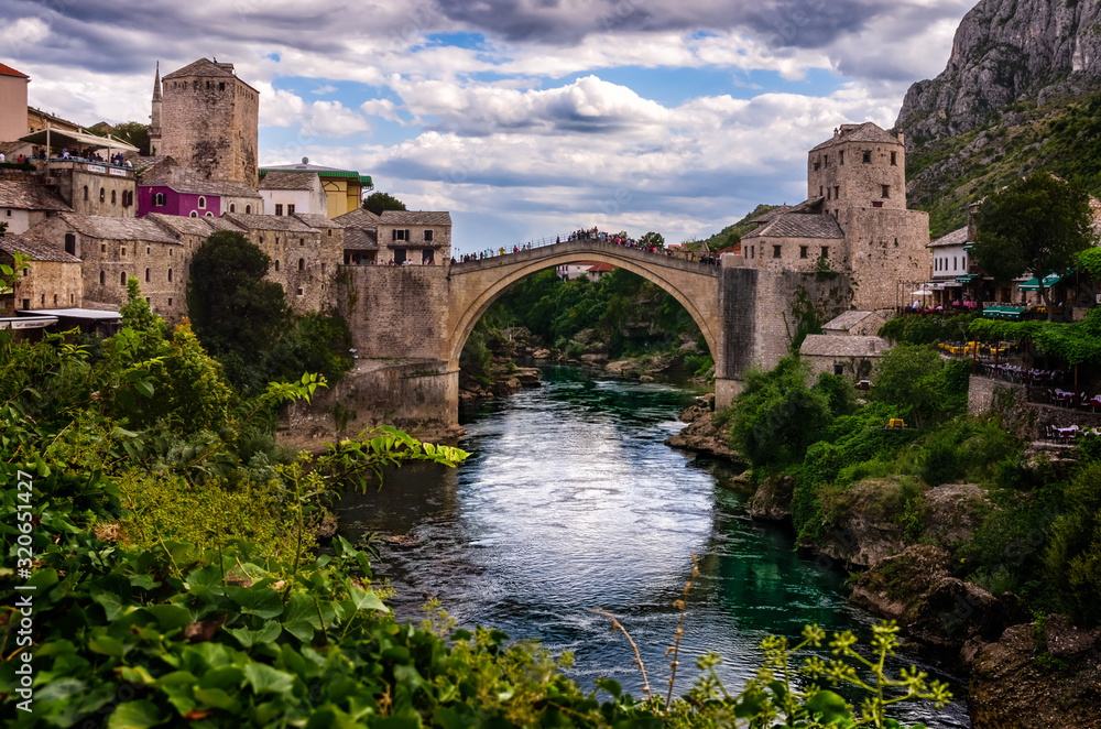 Stari most and Mostar old town