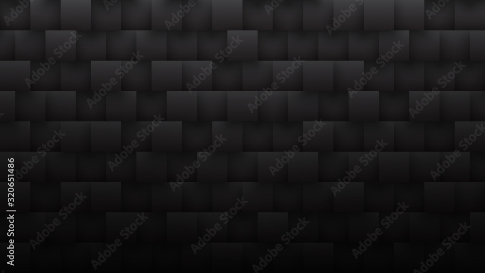 Dark Gray Rendered 3D Squares Tech Minimalist Black Abstract Background.  Science Conceptual Technology Three Dimensional Tetragonal Blocks Structure  Darkness Wallpaper Ultra Quality. Blank Backdrop Stock Illustration | Adobe  Stock