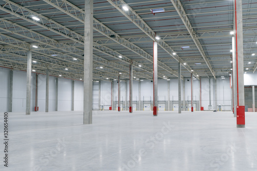 Large modern empty storehouse, nobody