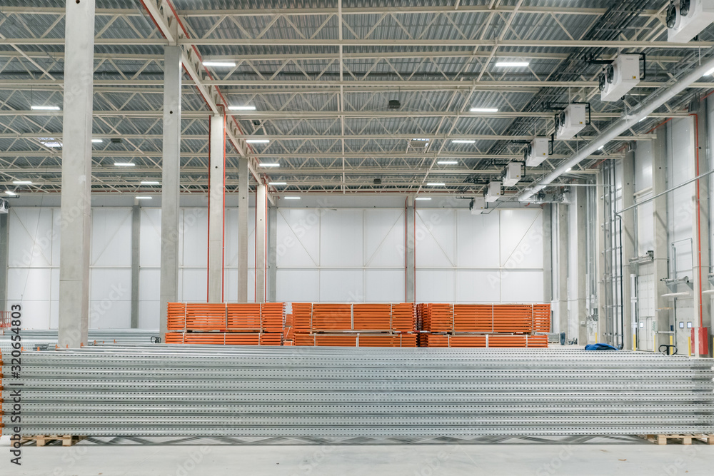 Fototapeta premium new large warehouse Construction Materials