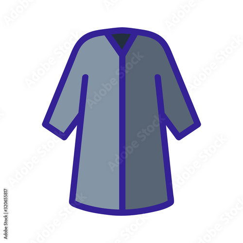 mantle for the final vector icon. A thin line sign. Isolated contour symbol illustration