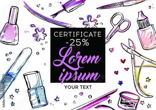 Certificate for nail  services