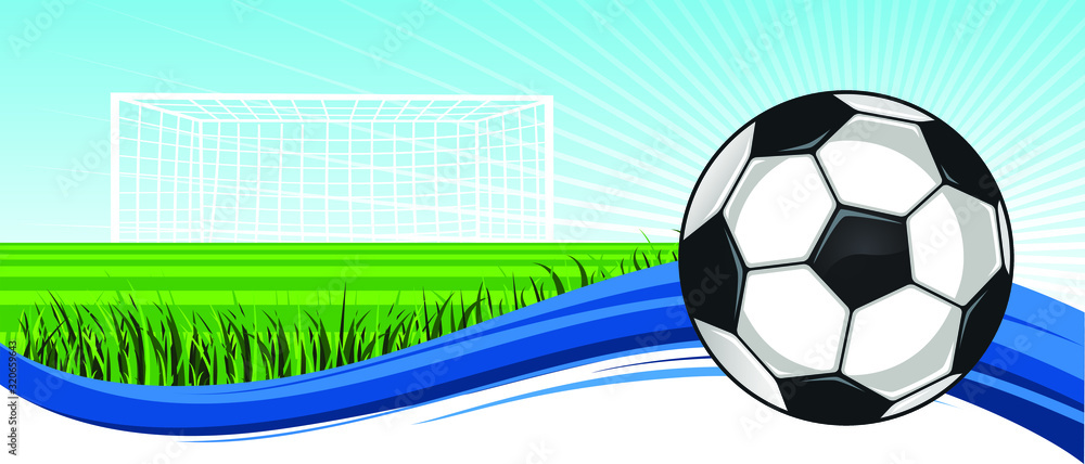 Naklejka premium soccer background