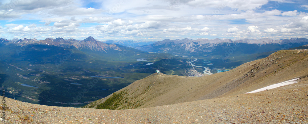 Beautiful mountain landscape in Jasper Alberta / Whistler Mountain
