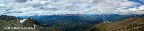 Beautiful mountain landscape in Jasper Alberta / Whistler Mountain photo