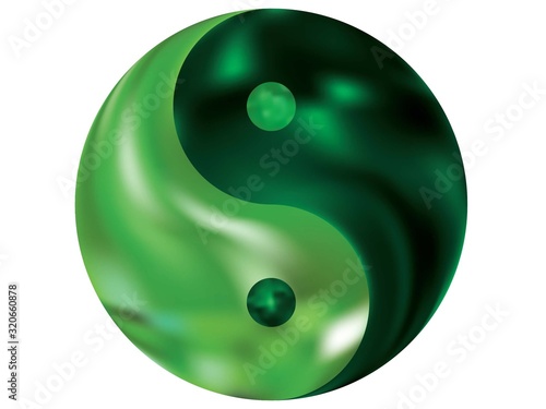 Colorful background in the form of yin yang.