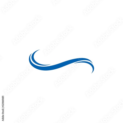 Water Wave symbol and icon Logo Template