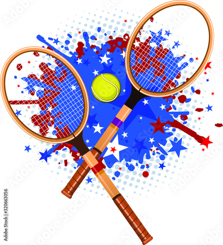 retro tennis splash