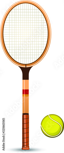 retro tennis racket