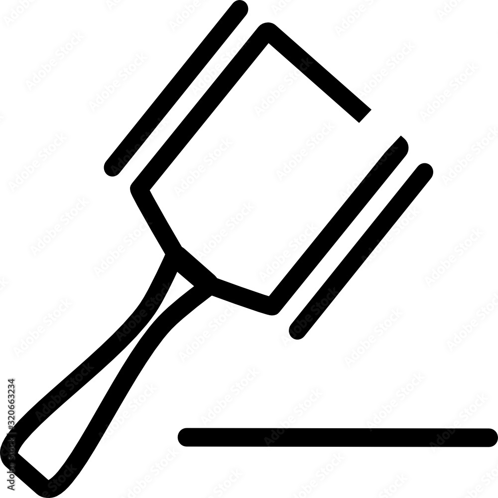 judge's gavel or auction. Vector icon of a judge's gavel, hammer, hitting the surface. It represents constitutional rights, court, justice and work of judges, lawyers and prosecutors. Judge's hammer judge's gavel or auction. Vector icon of a judge's gavel, hammer, hitting the surface. It represents constitutional rights, court, justice and work of judges, lawyers and prosecutors. Judge's hammer