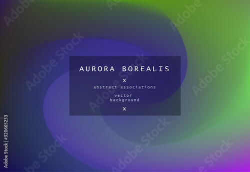 Northern lights gradient background. Luminescence of Aurora Borealis.