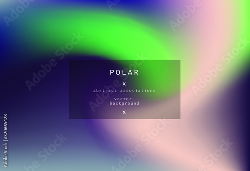 Northern lights gradient background. Luminescence of Aurora Borealis.