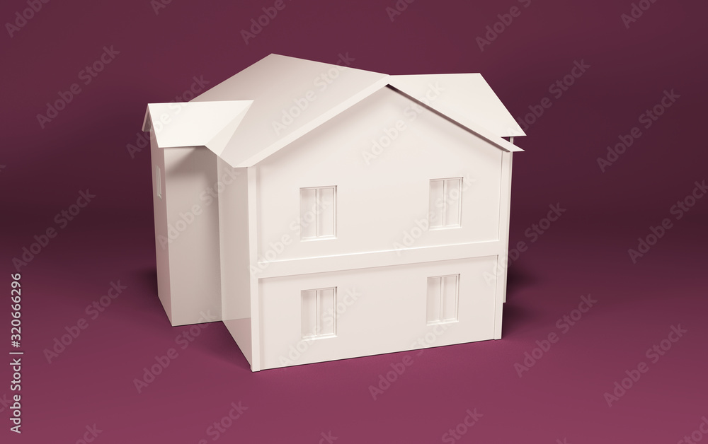 3d illustration. house isolated on background 3d illustration. house isolated on background
