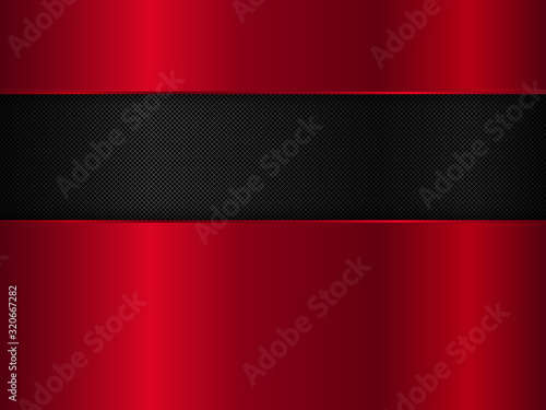 Free Download Red and black metal background. Abstract vector illustration - GFXLoad