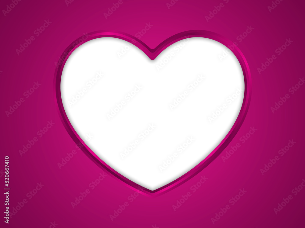 Heart shaped background. Valentines day design. Vector illustration