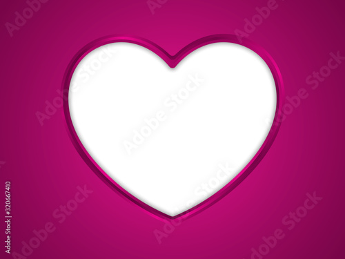 Heart shaped background. Valentines day design. Vector illustration