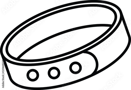 harness collar icon, Vector illustration