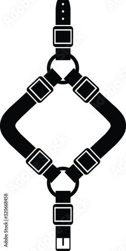 harness collar icon, Vector illustration