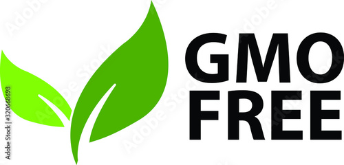 GMO free, icon illustration