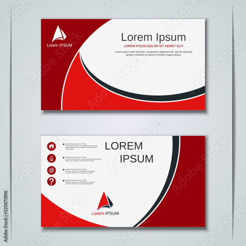 Modern business visiting card vector design template