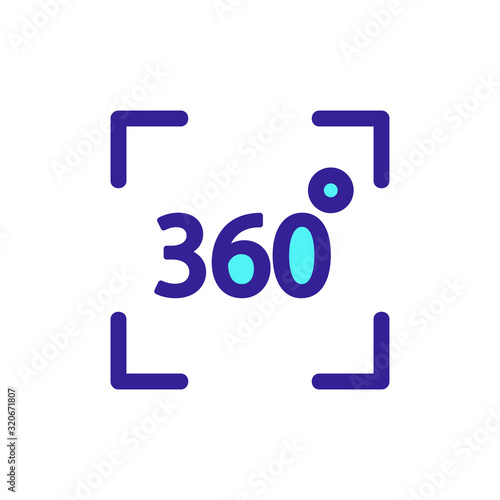 Action camera icon vector. A thin line sign. Isolated contour symbol illustration