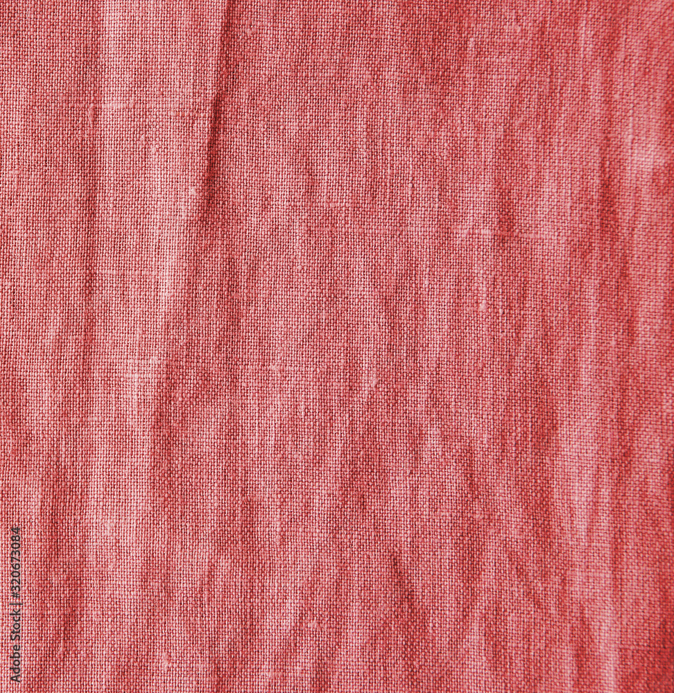 Fototapeta premium red linen texture for use as background