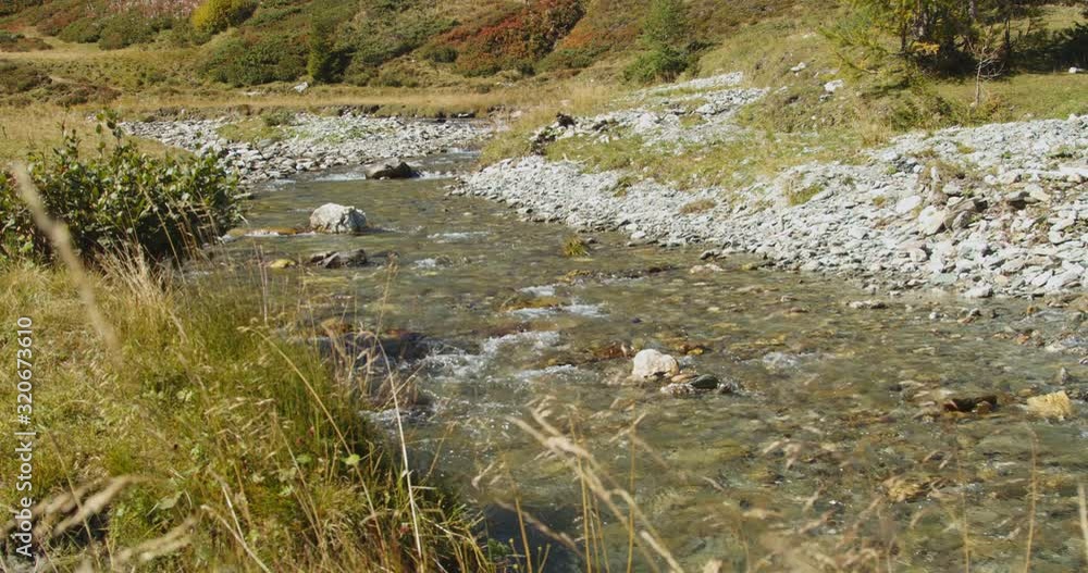 The upper course of the Mur (Mura) River in Austrian Alps The upper course of the Mur (Mura) River in Austrian Alps
