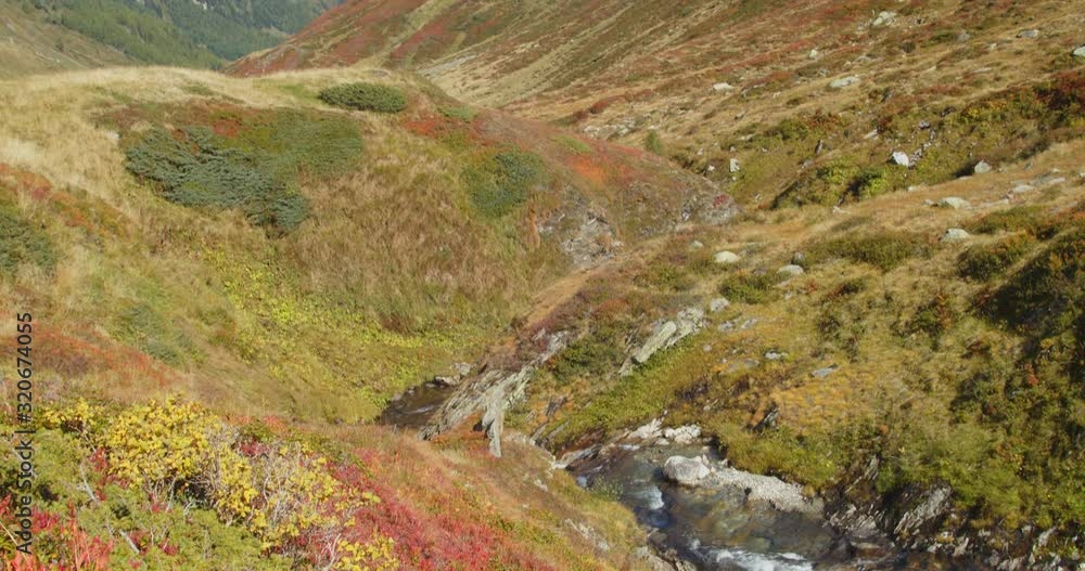 The upper course of the Mur (Mura) River in Austrian Alps The upper course of the Mur (Mura) River in Austrian Alps