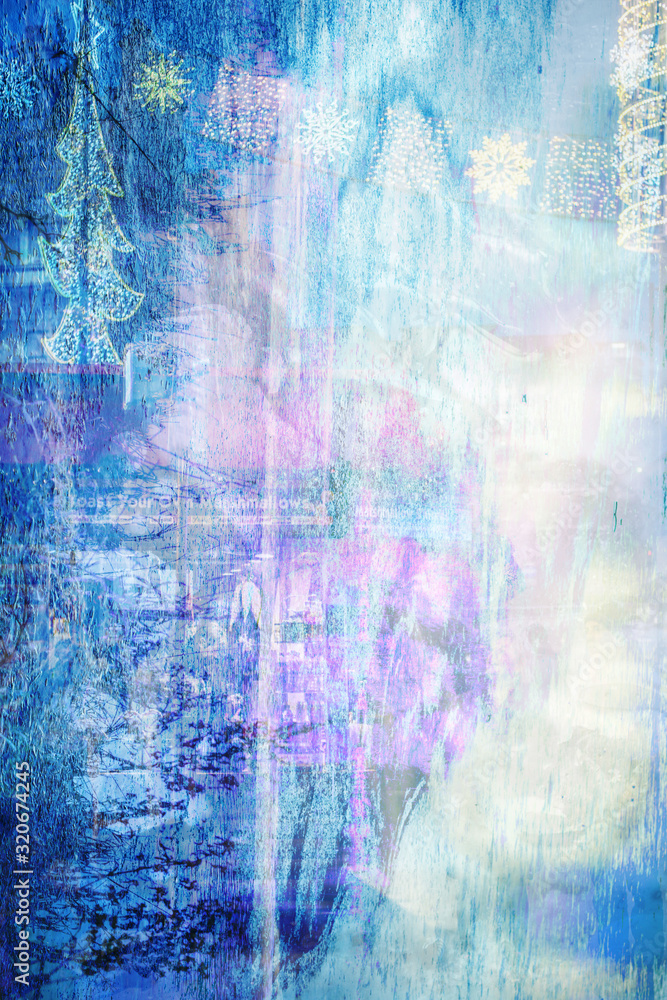 Abstract, artistic background in blue, the colour of the year 2020 Abstract, artistic background in blue, the colour of the year 2020