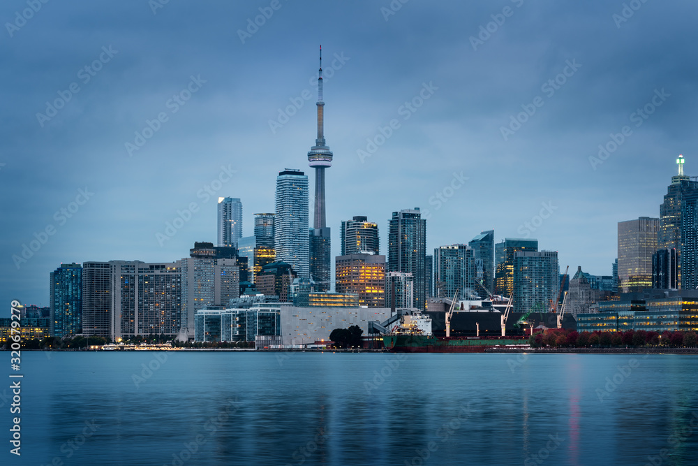 Toronto skyline at the morning
