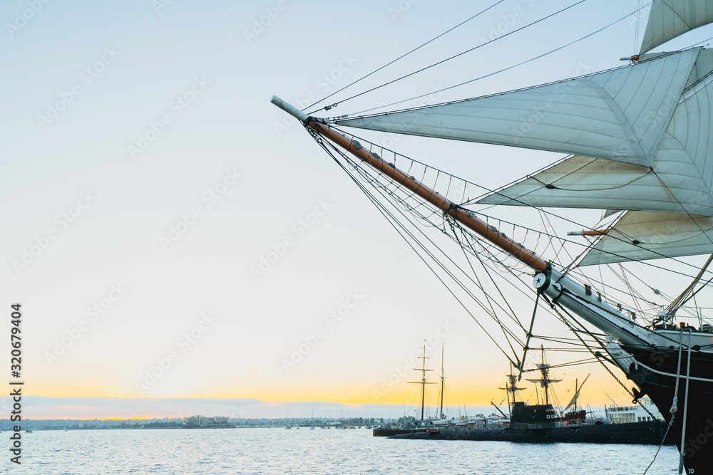 The Maritime Museum of San Diego with one of the largest collections of historic sea vessels in the United States. The Maritime Museum of San Diego with one of the largest collections of historic sea vessels in the United States.