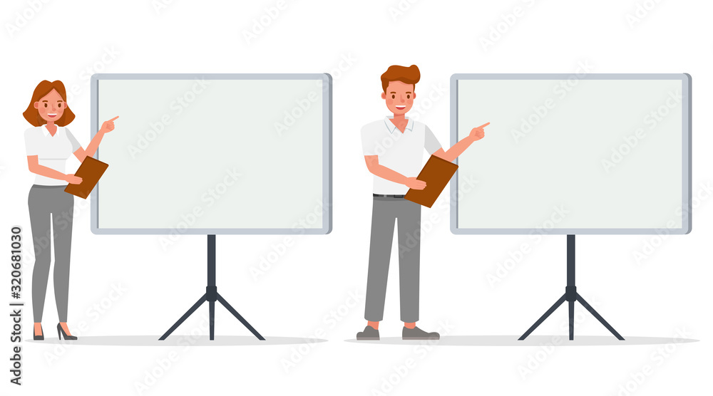 business people working in office character vector design. no12 business people working in office character vector design. no12