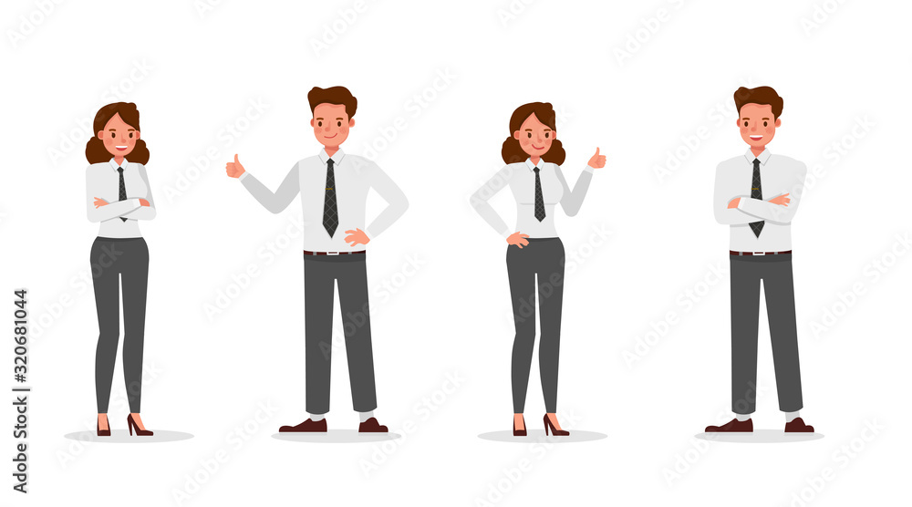 business people working in office character vector design. no14 business people working in office character vector design. no14