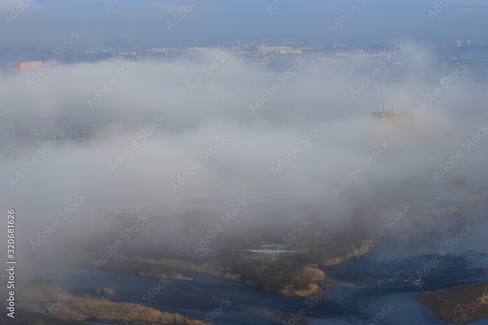 Obraz premium 岩手県 奥羽山脈と雲海