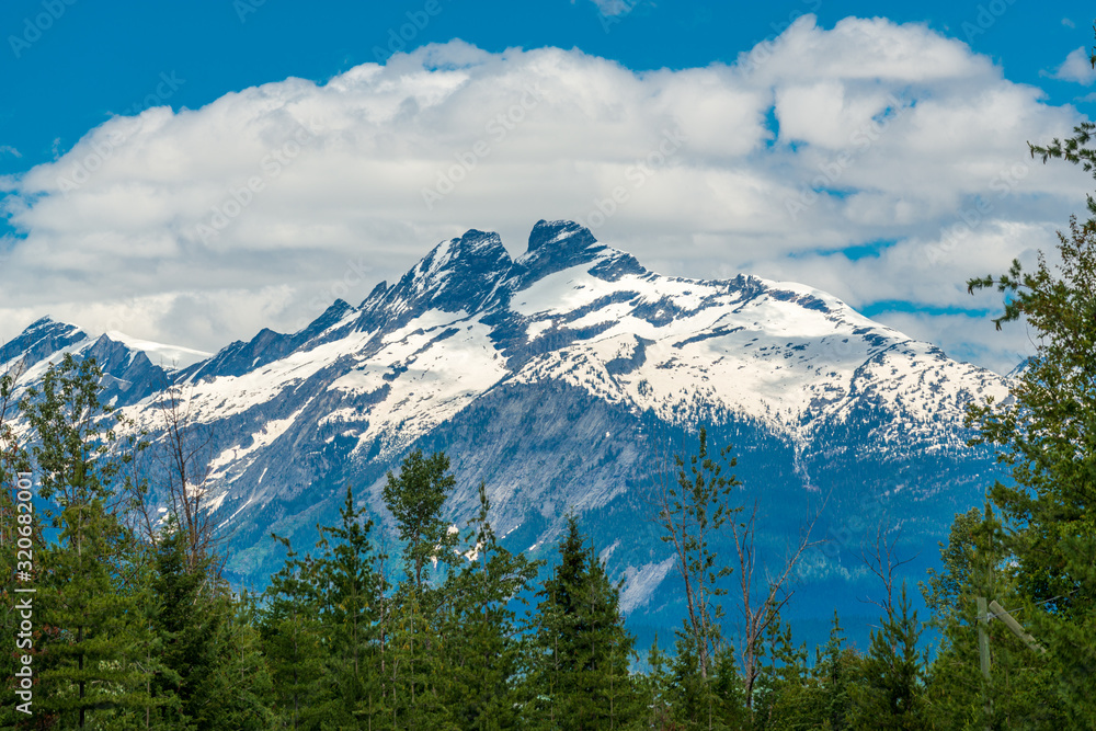 Rocky Mountains. Mount Burnham in British Columbia, Canada.
