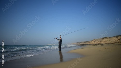 fishing in the sea