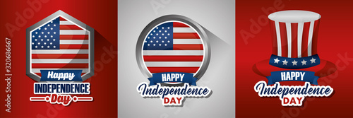 bundle of presidents day set emblems