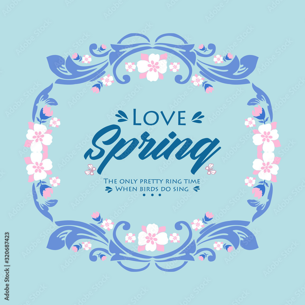 Modern pattern of leaf and flower frame, for antique love spring greeting card wallpaper decor. Vector Modern pattern of leaf and flower frame, for antique love spring greeting card wallpaper decor. Vector