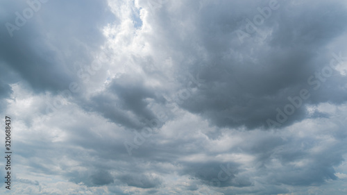 dark storm clouds with background,Dark clouds before a thunder-storm.