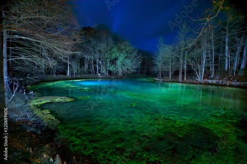 Sun Springs at Night on the Suwannee River, Gilchrist County, Florida photo