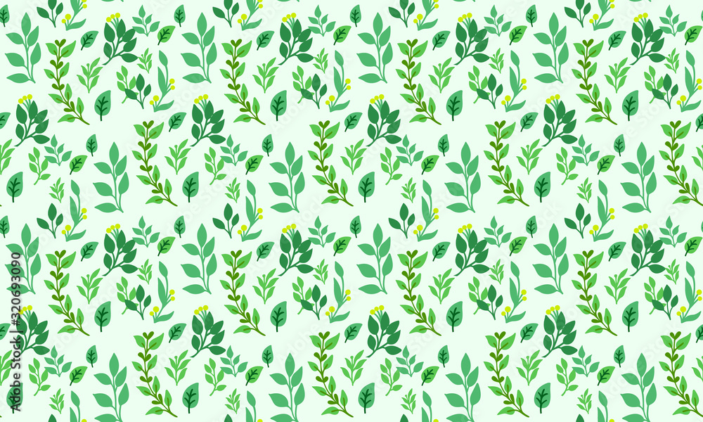 Spring wallpaper design with leaf and flower elegant pattern background. Spring wallpaper design with leaf and flower elegant pattern background.