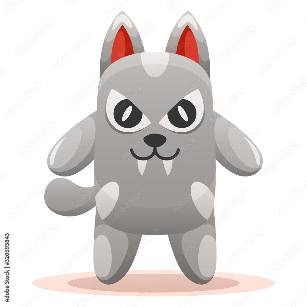 Cute cat mascot cartoon design vector