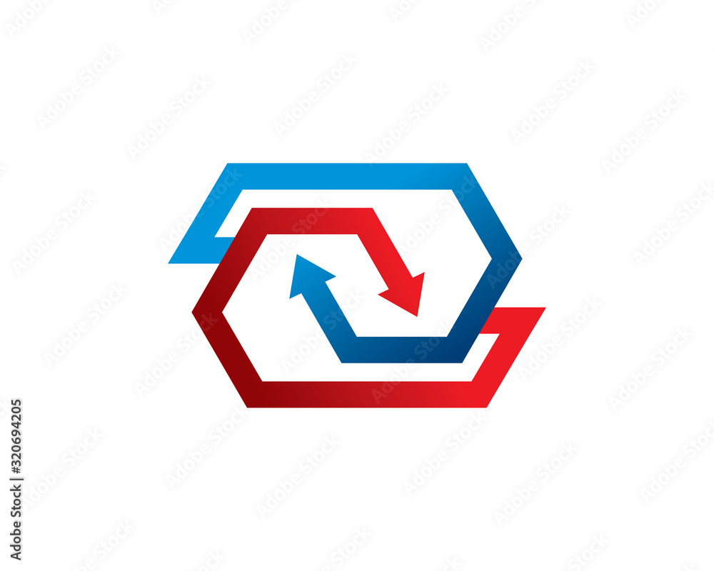 Arrow logo template design, emblem, symbol or icon Arrow logo template design, emblem, symbol or icon